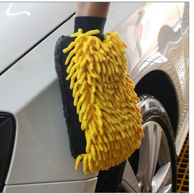 Coral Velvet puhastus- ja puhastusvahendid Autopesukindad Mikrokiust paksud kaltsud Autohooldus Kahepoolsed kindad Puhastuskindad