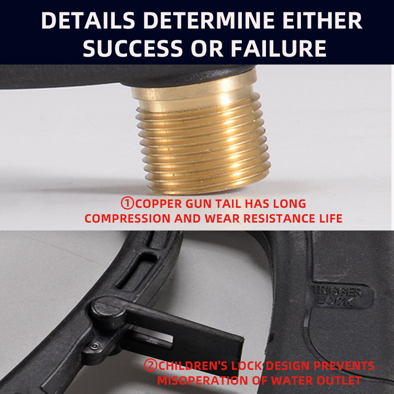 Pistol de pulverizare pentru curățarea apei pentru mașină de spălat cu înaltă presiune de 90 bar cu conector rapid și duză în patru culori pentru mașina de spălat cu înaltă presiune Karcher