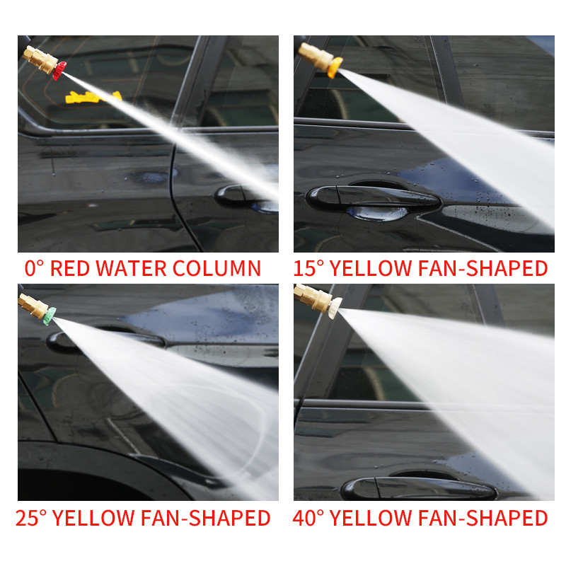 Pistol de pulverizare pentru curățarea apei pentru mașină de spălat cu înaltă presiune de 90 bar cu conector rapid și duză în patru culori pentru mașina de spălat cu înaltă presiune Karcher