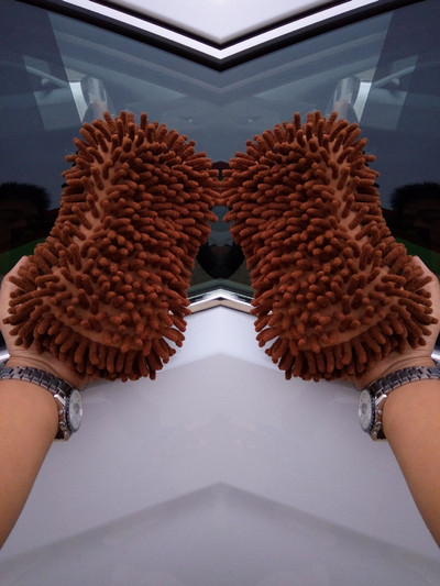 catifea coral prosop de spălat mașină bloc de burete mănuși de ștergere pentru mașini de curățare chenilia puternic absorbant urs prosop de mașină mănuși de praf