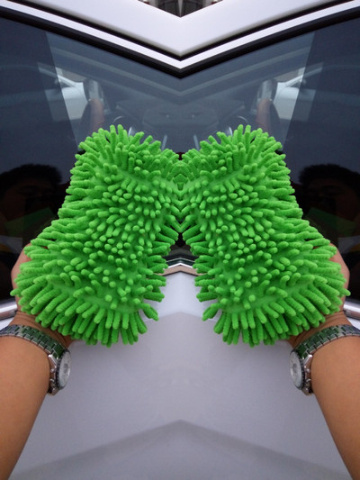 catifea coral prosop de spălat mașină bloc de burete mănuși de ștergere pentru mașini de curățare chenilia puternic absorbant urs prosop de mașină mănuși de praf