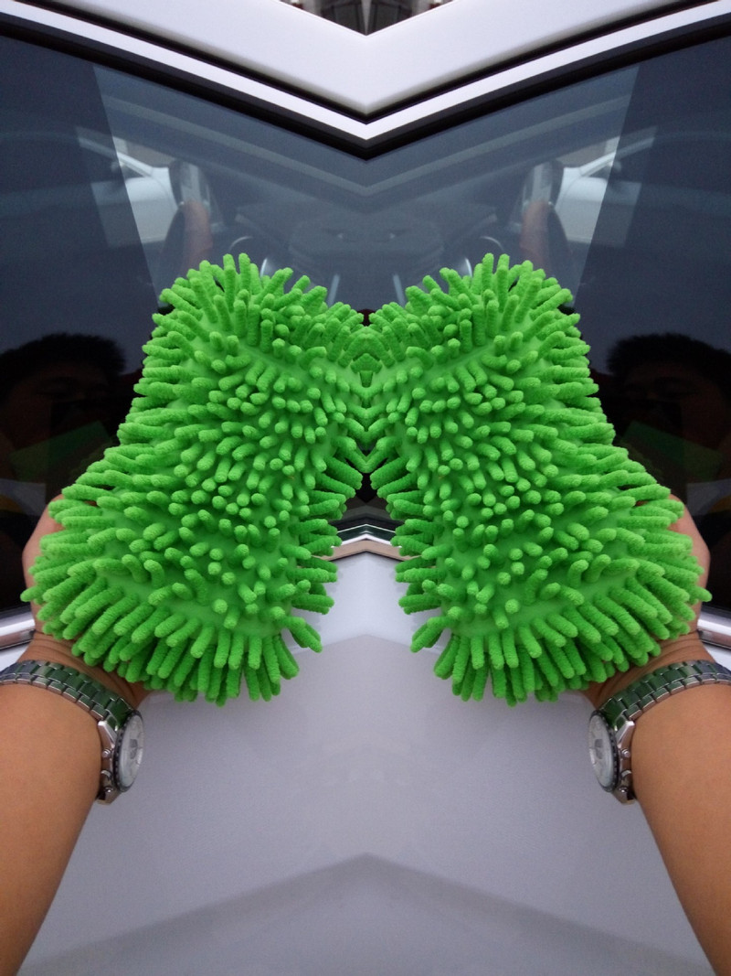 catifea coral prosop de spălat mașină bloc de burete mănuși de ștergere pentru mașini de curățare chenilia puternic absorbant urs prosop de mașină mănuși de praf