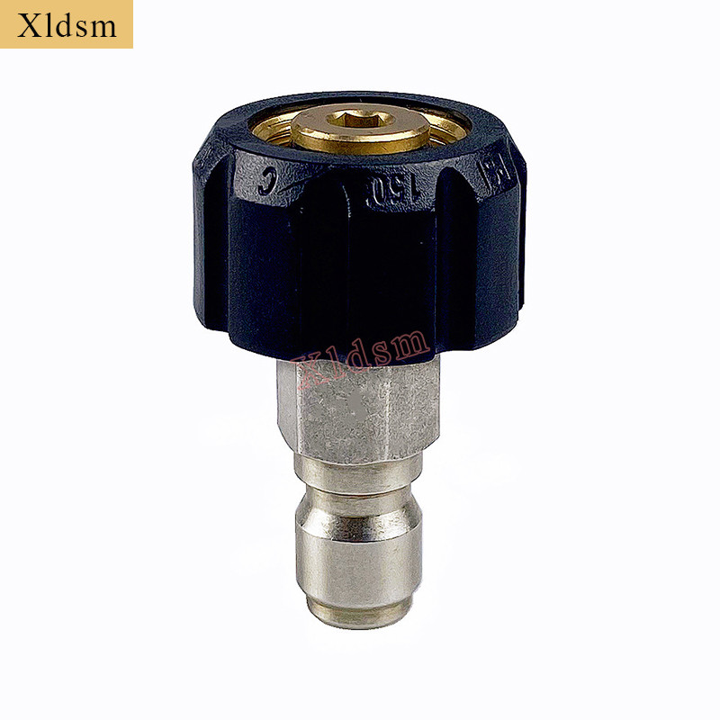 Meetriline M22 14Mm/15Mm pööratav adapter 3/8-tollise kiirpistikuga ja 3/8" lahtiühendatav kinnitus m22 Theardiga survepesuri jaoks