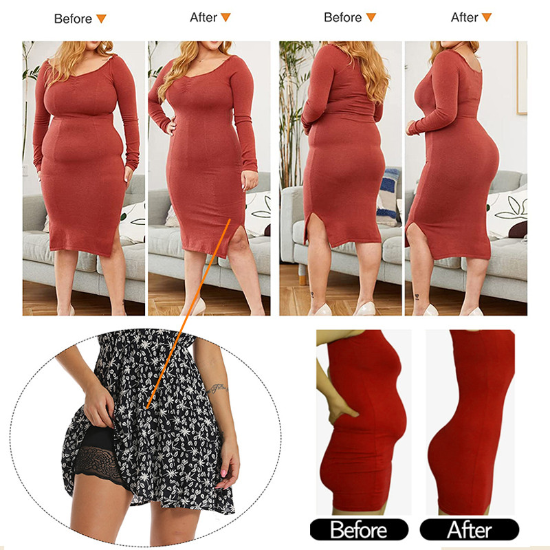 Ženske čipkaste hlačice visokog struka za podizanje stražnjice Body Shaper Gaćice za kontrolu trbuščića Boysshort Pad kratke hlačice za oblikovanje bokova