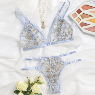 Γυναικεία Δαντελένια Σετ σουτιέν Εσώρουχα χωρίς ραφές Γιλέκο εξώπλατης Σέξι Εσώρουχα Bralette Υπερλεπτό Σουτιέν & Σύντομα σετ Γυναικεία Dropshipping