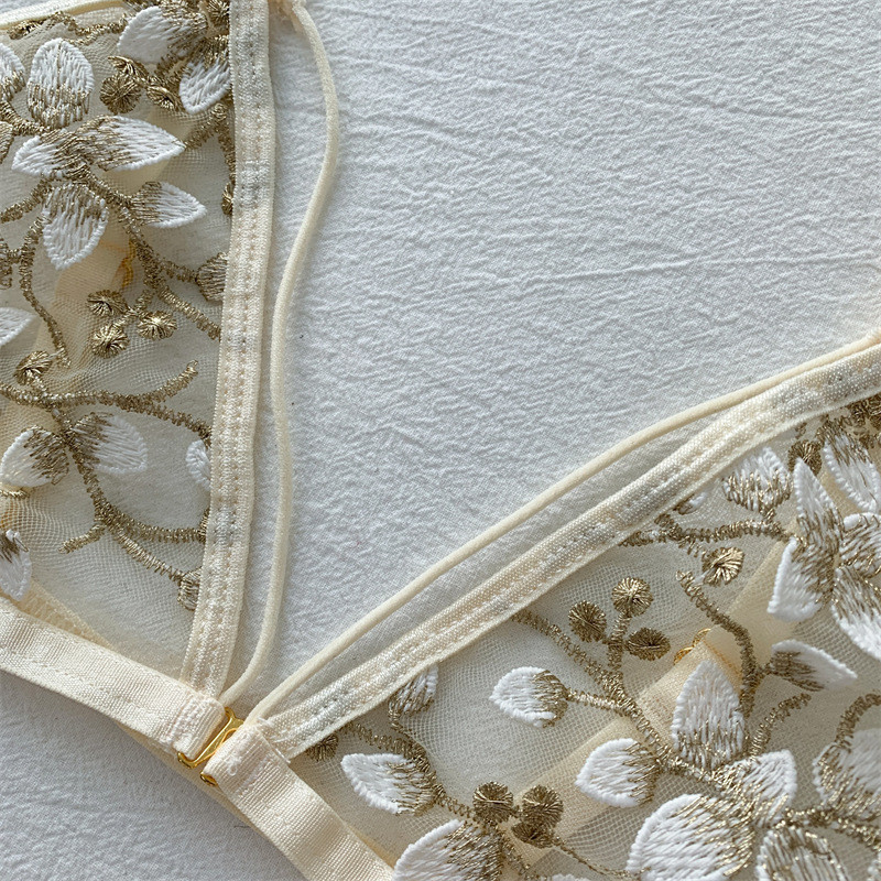 Γυναικεία Δαντελένια Σετ σουτιέν Εσώρουχα χωρίς ραφές Γιλέκο εξώπλατης Σέξι Εσώρουχα Bralette Υπερλεπτό Σουτιέν & Σύντομα σετ Γυναικεία Dropshipping