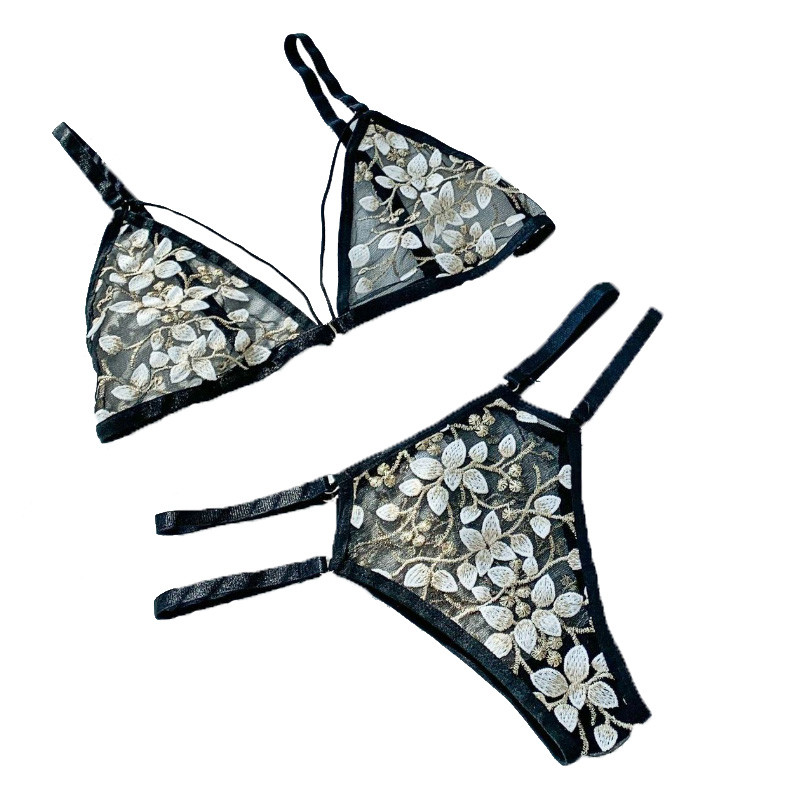 Γυναικεία Δαντελένια Σετ σουτιέν Εσώρουχα χωρίς ραφές Γιλέκο εξώπλατης Σέξι Εσώρουχα Bralette Υπερλεπτό Σουτιέν & Σύντομα σετ Γυναικεία Dropshipping