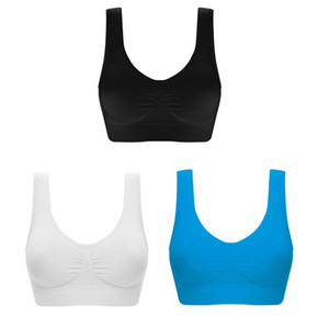 3 τμχ/σετ Σέξι Γυναικείο Σουτιέν Συν Μεγέθους Σουτιέν χωρίς ραφές Χωρίς μαξιλαράκια Εσώρουχα Ασύρματο Άνετο Active Brassiere Brassiere σουτιέν
