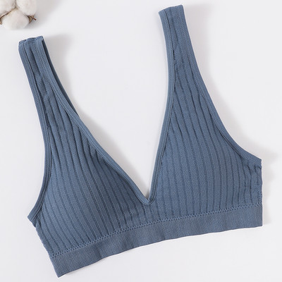 Sutien fără cusături Sutiene sport pentru femei Sutien cu plimbare Top Sutien pentru femei Deep V Lenjerie sexy pentru femei Bralette fără spate Lenjerie