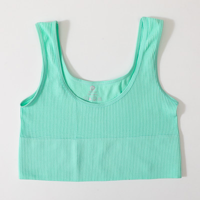 Γυναικείες μπλούζες χωρίς ραφές Bralette Tank Top Γυναικεία Crop Tops Cami Εσώρουχα με σέσουλα λαιμόκοψη με ραβδώσεις Basic Tee Sexy εσώρουχα U back Camisole