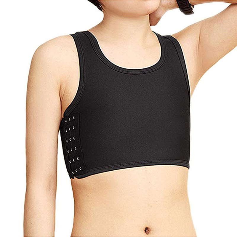 S-5XL plakana krūšu saistviela Les Corset Tomboy Lesbiešu apakšveļa Sieviešu bezšuvju vasaras īsa veste Liela izmēra Tank Top Shaper Bustier