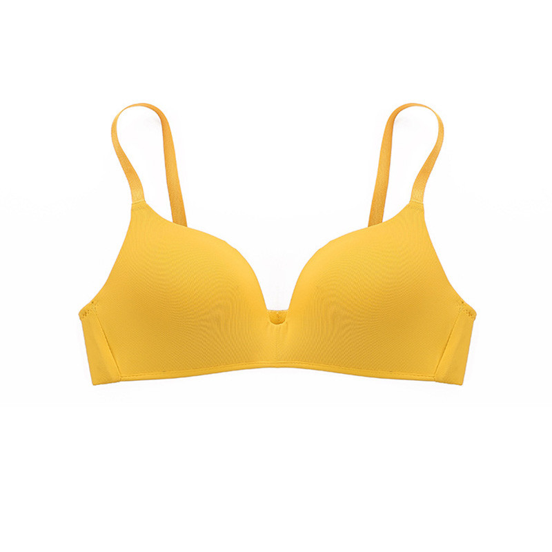 Sutien fără sudură pentru femei Sexy fără sârmă Lenjerie de corp Push Up Fete Studenți Respirabil Sutiene subțire 12 culori