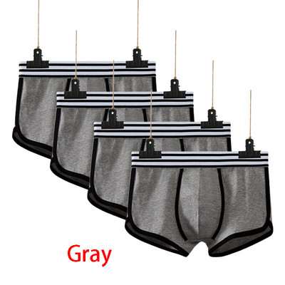 4tk Meeste Aluspesu bokser puuvillane Cuecas Boxers Meeste bokserid Aluspesu seksikas U kumer kott Meeste hingavad meeste aluspüksid