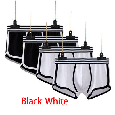 4tk Meeste Aluspesu bokser puuvillane Cuecas Boxers Meeste bokserid Aluspesu seksikas U kumer kott Meeste hingavad meeste aluspüksid
