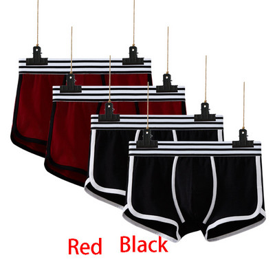 4tk Meeste Aluspesu bokser puuvillane Cuecas Boxers Meeste bokserid Aluspesu seksikas U kumer kott Meeste hingavad meeste aluspüksid