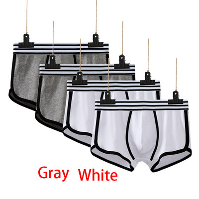 4tk Meeste Aluspesu bokser puuvillane Cuecas Boxers Meeste bokserid Aluspesu seksikas U kumer kott Meeste hingavad meeste aluspüksid