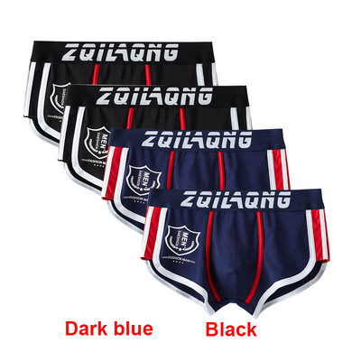 4tk Meeste Aluspesu bokser puuvillane Cuecas Boxers Meeste bokserid Aluspesu seksikas U kumer kott Meeste hingavad meeste aluspüksid