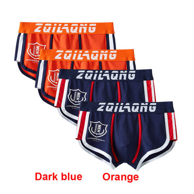 4tk Meeste Aluspesu bokser puuvillane Cuecas Boxers Meeste bokserid Aluspesu seksikas U kumer kott Meeste hingavad meeste aluspüksid