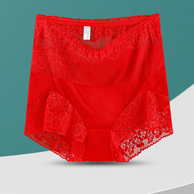 Chiloți sexy din dantelă cu talie înaltă pentru femei, fără sudură, lenjerie de slăbit, slip din plasă, cu flori, chiloți respirabili, chiloți pentru femei, lenjerie