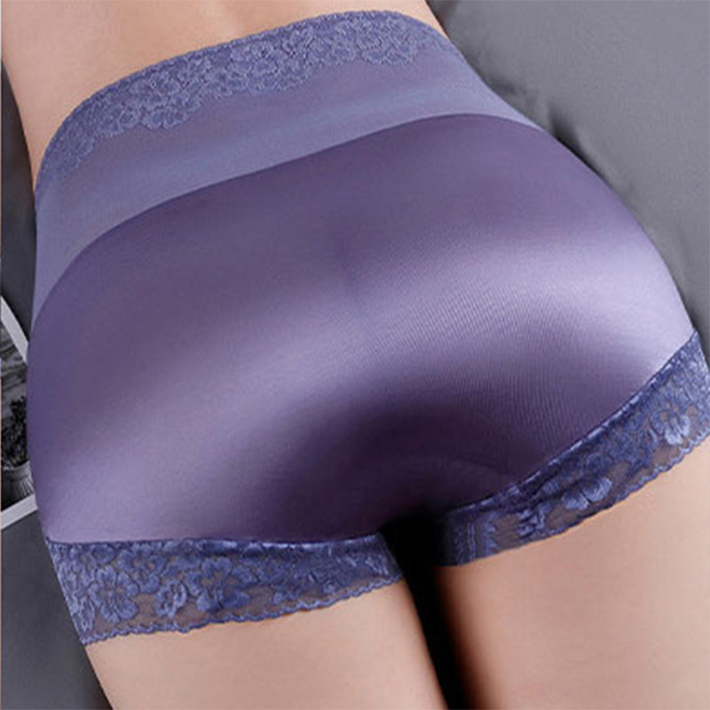 Chiloți sexy din dantelă cu talie înaltă pentru femei, fără sudură, lenjerie de slăbit, slip din plasă, cu flori, chiloți respirabili, chiloți pentru femei, lenjerie