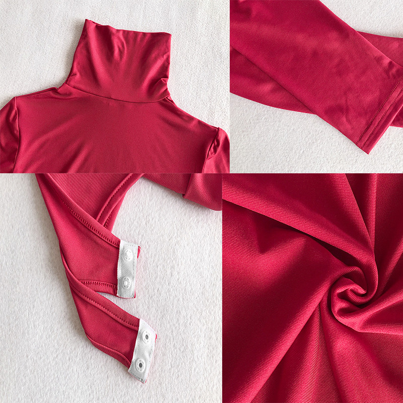 10värvilised pikkade varrukatega kõrge kaelusega kombinesoonid naistele sobivad kõik-ühes püksid Sügisene soliidne kitsas vintage kilpkonnakaelusega bodi, naiste püksid