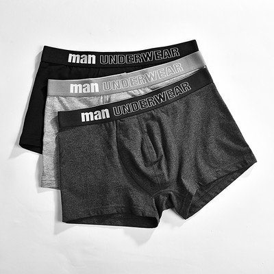 boxer férfi fehérnemű férfi pamut alsónadrág férfi tiszta férfi bugyi rövidnadrág alsónemű boxer pamut tömör cuecas
