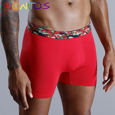 Zīmolu Apakšveļa Vīriešu Bokseršorti Vīriešu Biksītes Bokseršorti Garās Apakšbikses Dabīga kokvilna Augstas kvalitātes sexy homme hot calecon