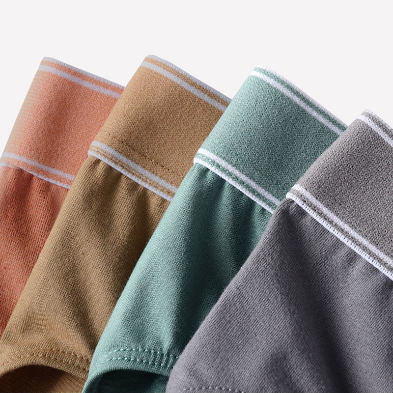 4vnt/partias Vyriškos kelnaitės Seksualūs apatiniai Vyriški medvilninės apatinės kelnaitės Patogios spausdintos kelnaitės Vyriškas apatinis trikotažas, kvėpuojantis snapeliai