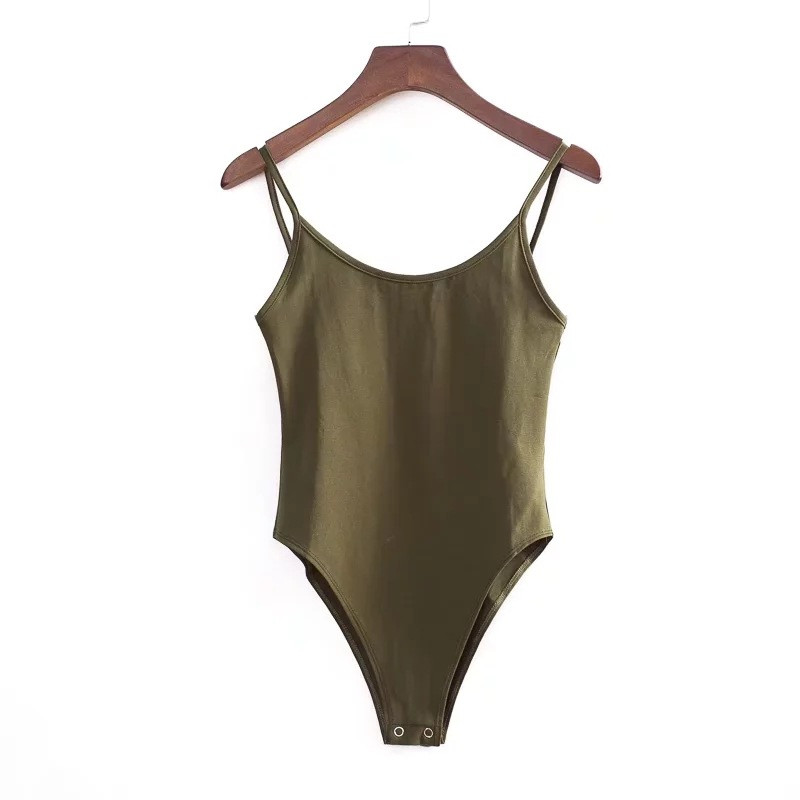 Σέξι εξώπλατη εφαρμογή Romper Body Bodysuit Γυναικεία Slim Spaghetti Strap Skinny Tight Playsuits Streetwear Undershirt