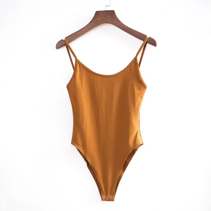 Σέξι εξώπλατη εφαρμογή Romper Body Bodysuit Γυναικεία Slim Spaghetti Strap Skinny Tight Playsuits Streetwear Undershirt