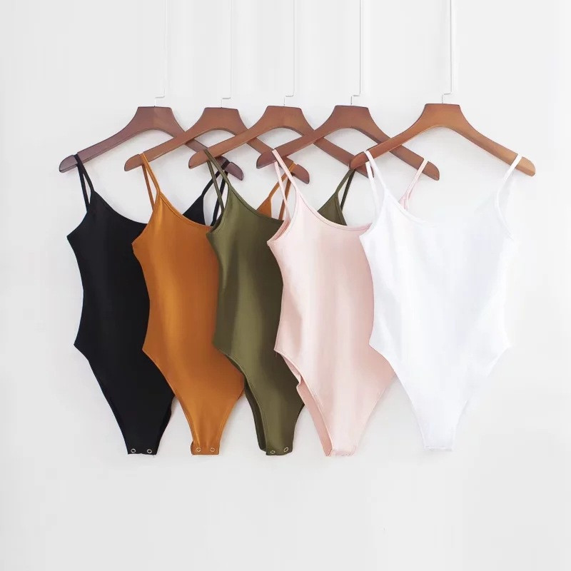 Σέξι εξώπλατη εφαρμογή Romper Body Bodysuit Γυναικεία Slim Spaghetti Strap Skinny Tight Playsuits Streetwear Undershirt