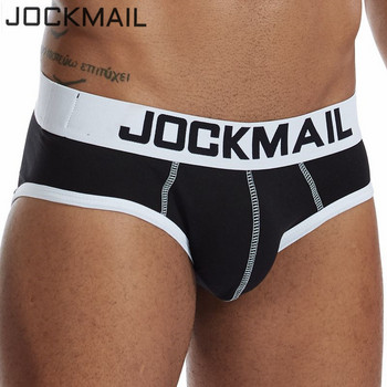 JOCKMAIL Секси мъжко бельо Briefs Cuecas Calzoncillos Slip  Underwear U Convex Pouch Дишащи памучни мъжки бикини Shorts