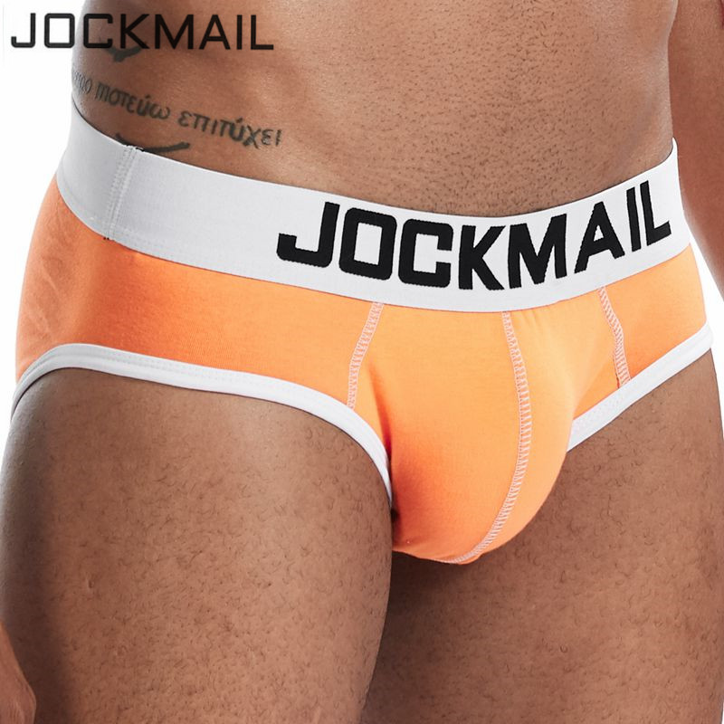JOCKMAIL Σέξι ανδρικά εσώρουχα Cuecas Calzoncillos Slip  εσώρουχα U κυρτή θήκη που αναπνέει βαμβακερά ανδρικά σορτς