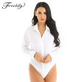 Office Lady Work Body alb Femeie cu mânecă lungă Cămașă OL Body Îmbrăcăminte pentru femei Topuri cu guler răsturnat Body bluză Costum