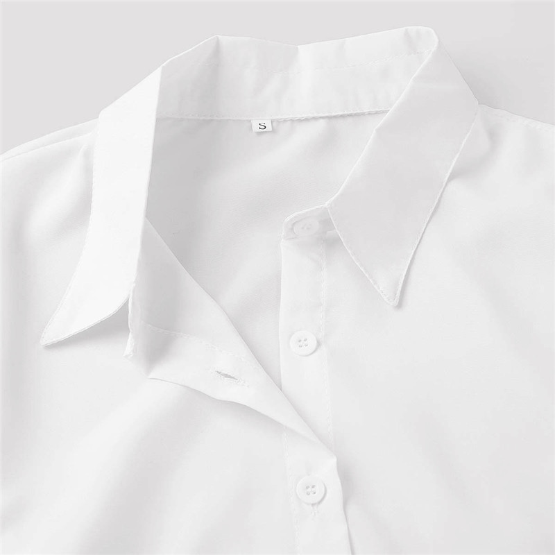 Office Lady Work Body alb Femeie cu mânecă lungă Cămașă OL Body Îmbrăcăminte pentru femei Topuri cu guler răsturnat Body bluză Costum