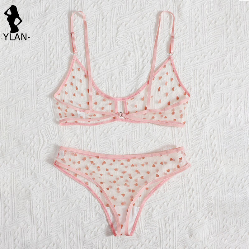 Sieviešu apakšveļas komplekts, mīlestības apdruka