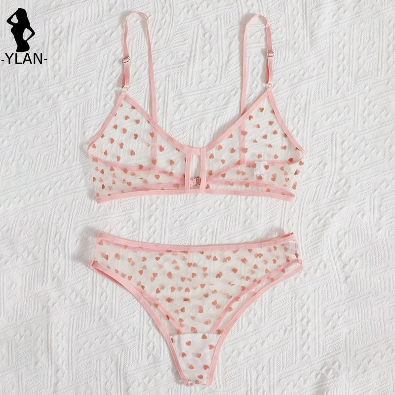 Sieviešu apakšveļas komplekts, mīlestības apdruka