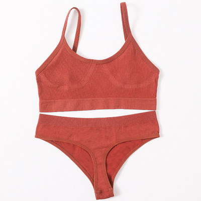 Õmblusteta naiste rinnahoidja aluspükste komplekt Push Up rinnahoidja Crop Top kõrge vöökohaga aluspüksid Seksikas pesukomplekt Madal seljaosa Bralette Fitness aluspesu komplekt