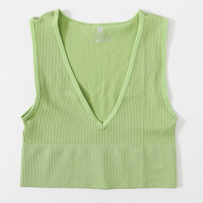 Vintage Crop Top Γυναικεία εσώρουχα χωρίς ραφές Σέξι εσώρουχα Γυναικεία τανκ Γιλέκο Harajuku Deep V λαιμόκοψη Καλοκαιρινό Camis Crop Top Camisole