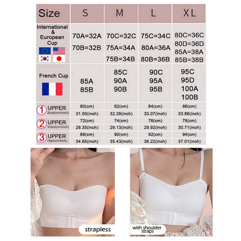 Σουτιέν Στράπλες Eekisuf για Γυναικείες μπλούζες με αόρατο σωλήνα χωρίς ραφή αναπνεύσιμο ασύρματο σουτιέν Push Up Bras Εσώρουχα για γάμο