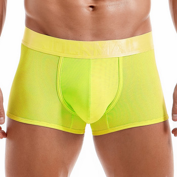 JOCKMAIL Мъжко секси бельо 2022 Мрежа за мъжки бикини Calzoncillos Boxershorts мъжки гащи Boxer Hombre