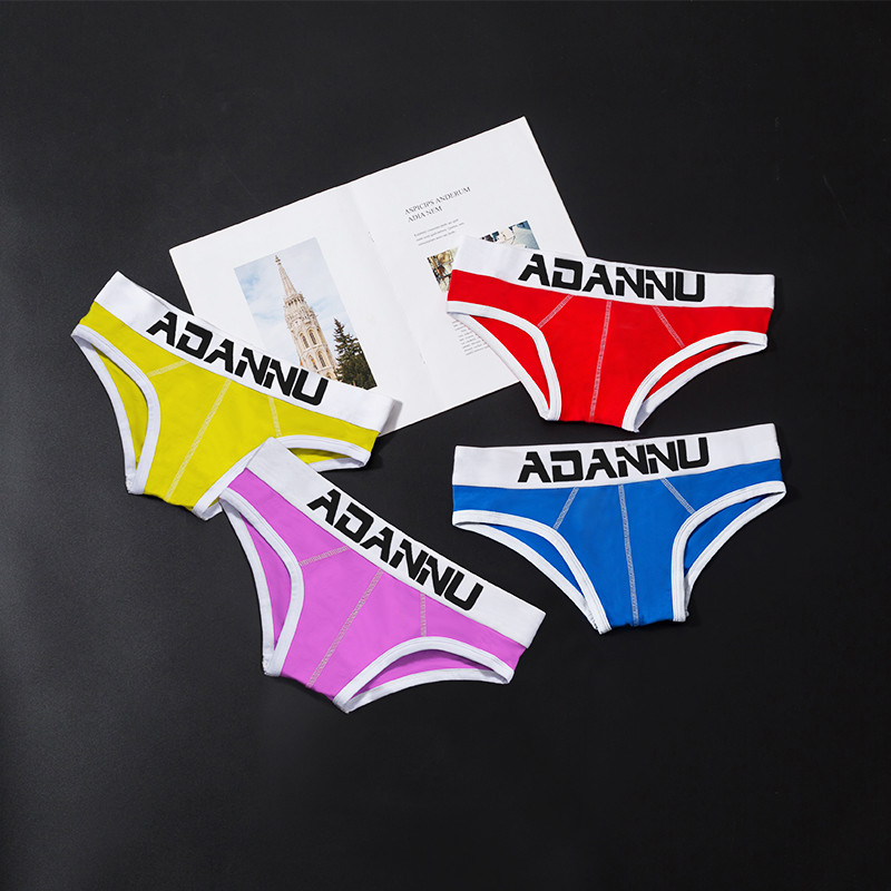ADANNU Chiloți pentru bărbați Jockstrap Lenjerie de corp pentru bărbați Tanga pentru bărbați Slip pentru bărbați Chiloți Slip Sexy Bumbac Husă Cuecas Thongs Homme G String