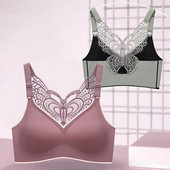 Άνευ ραφής μεγάλου μεγέθους κορυφαίο γυναικείο εσώρουχο Χωρίς ατσάλινα δαχτυλίδια Αθλητικά ανθεκτικά στους κραδασμούς Άνετο Όμορφο αθλητικό σουτιέν στην πλάτη λεπτή διατομή