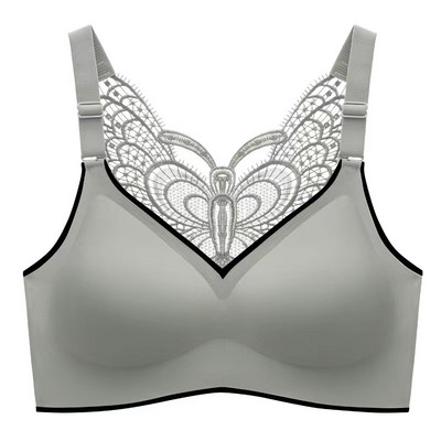 Άνευ ραφής μεγάλου μεγέθους κορυφαίο γυναικείο εσώρουχο Χωρίς ατσάλινα δαχτυλίδια Αθλητικά ανθεκτικά στους κραδασμούς Άνετο Όμορφο αθλητικό σουτιέν στην πλάτη λεπτή διατομή