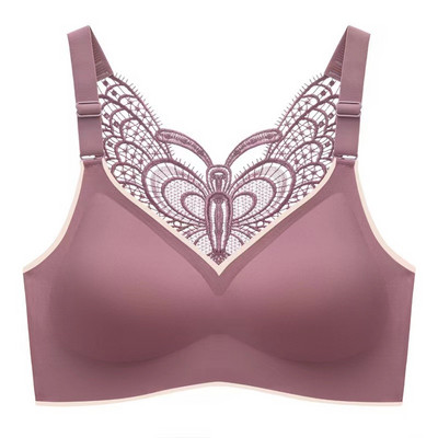 Άνευ ραφής μεγάλου μεγέθους κορυφαίο γυναικείο εσώρουχο Χωρίς ατσάλινα δαχτυλίδια Αθλητικά ανθεκτικά στους κραδασμούς Άνετο Όμορφο αθλητικό σουτιέν στην πλάτη λεπτή διατομή