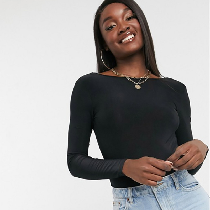 Κρυπτογραφικό μαύρο γυμναστήριο σέξι γυναικείο κορμάκι εξώπλατο μακρυμάνικο rompers γυναικεία ολόσωμη φόρμα με κούφιο λεπτό σώμα feminino