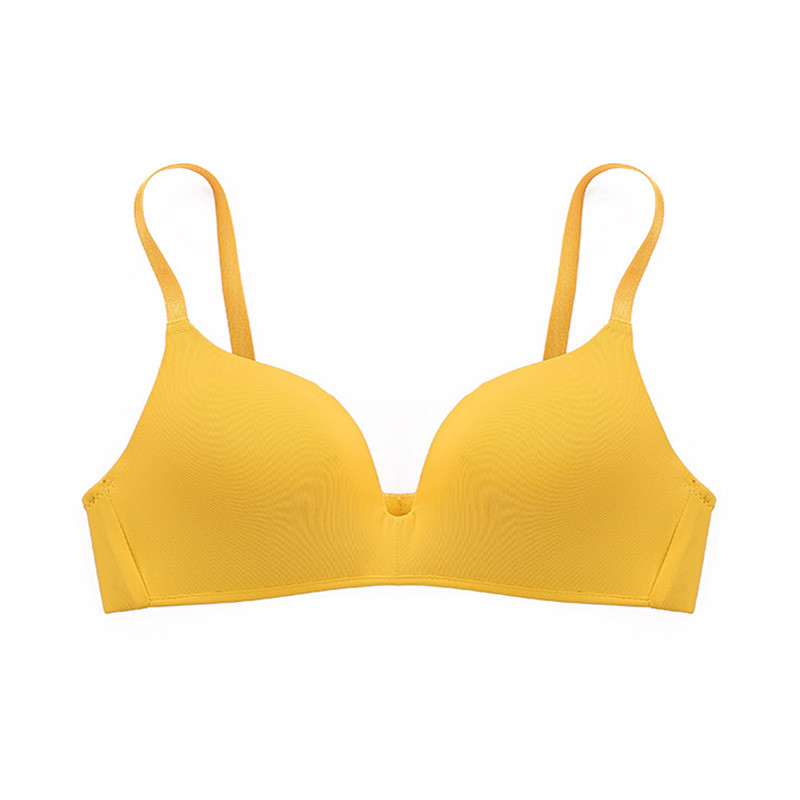 Sutien fără sudură pentru femei Sexy fără sârmă Lenjerie de corp Push Up Fete Studenți Respirabil Sutiene subțire 12 culori