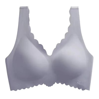 Ženski bešavni seksi grudnjak, modni push-up grudnjak bez čeličnog prstena, donje rublje, push-up grudnjak s podstavljenim gornjim dijelom Crno donje rublje