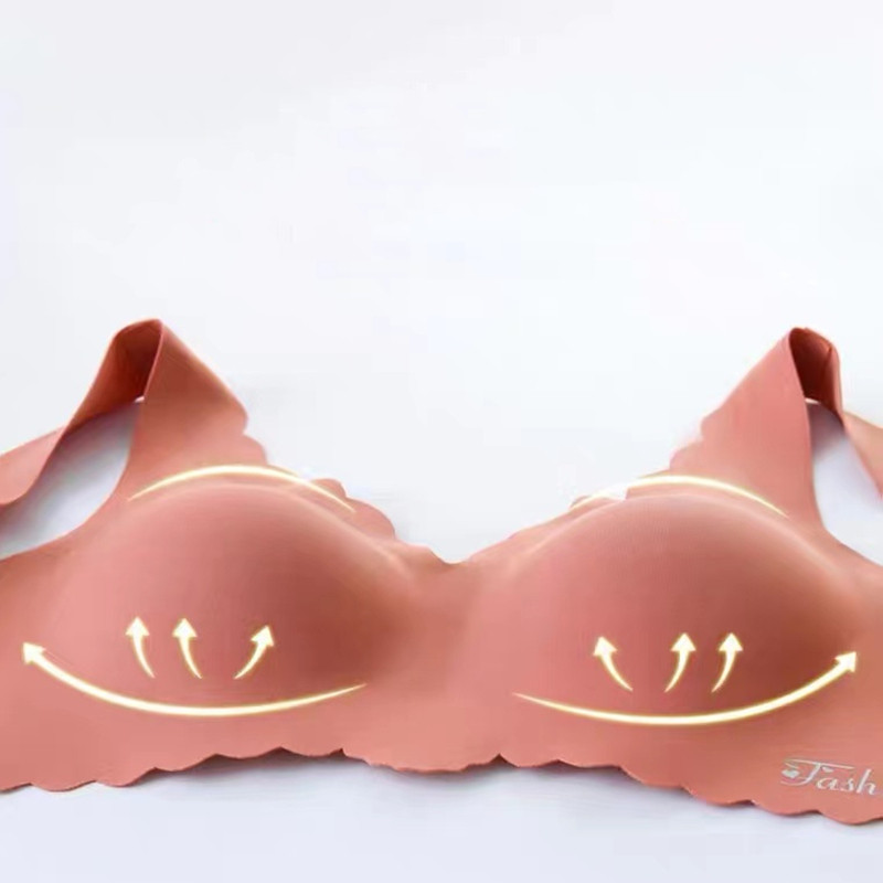 Ženski bešavni seksi grudnjak, modni push-up grudnjak bez čeličnog prstena, donje rublje, push-up grudnjak s podstavljenim gornjim dijelom Crno donje rublje