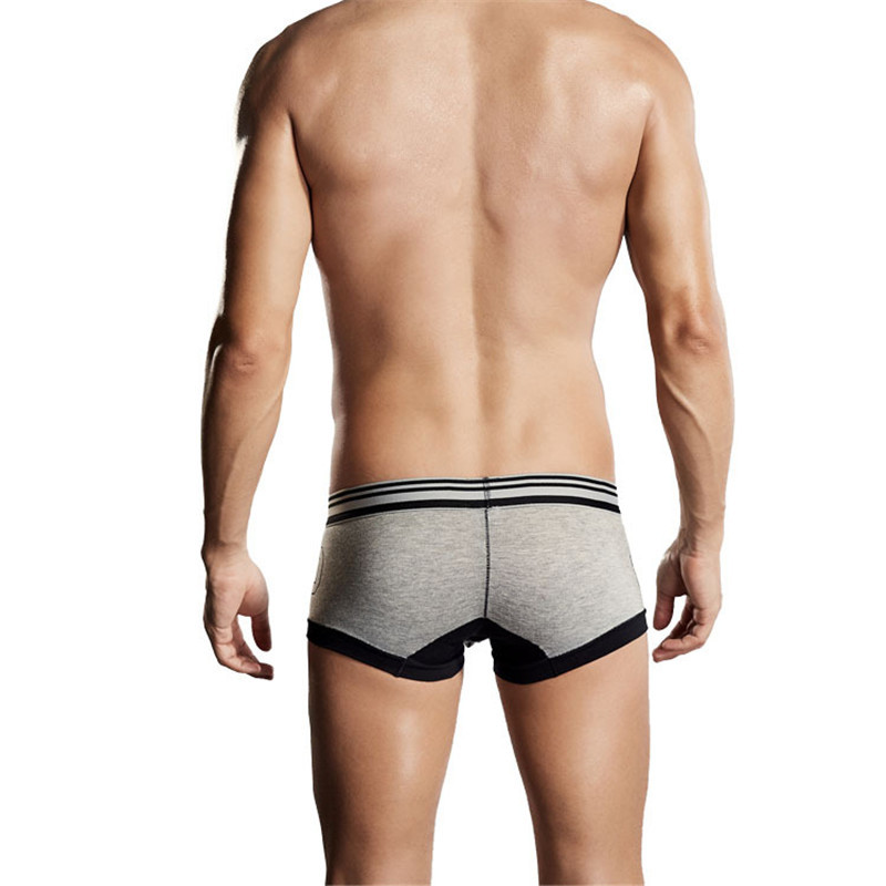 Ανδρικά εσώρουχα μπόξερ Βαμβακερά μαλακά σώβρακα με χαμηλή μέση αναπνέει Cueca Boxer Para Hombre Σέξι ανδρικά σορτς